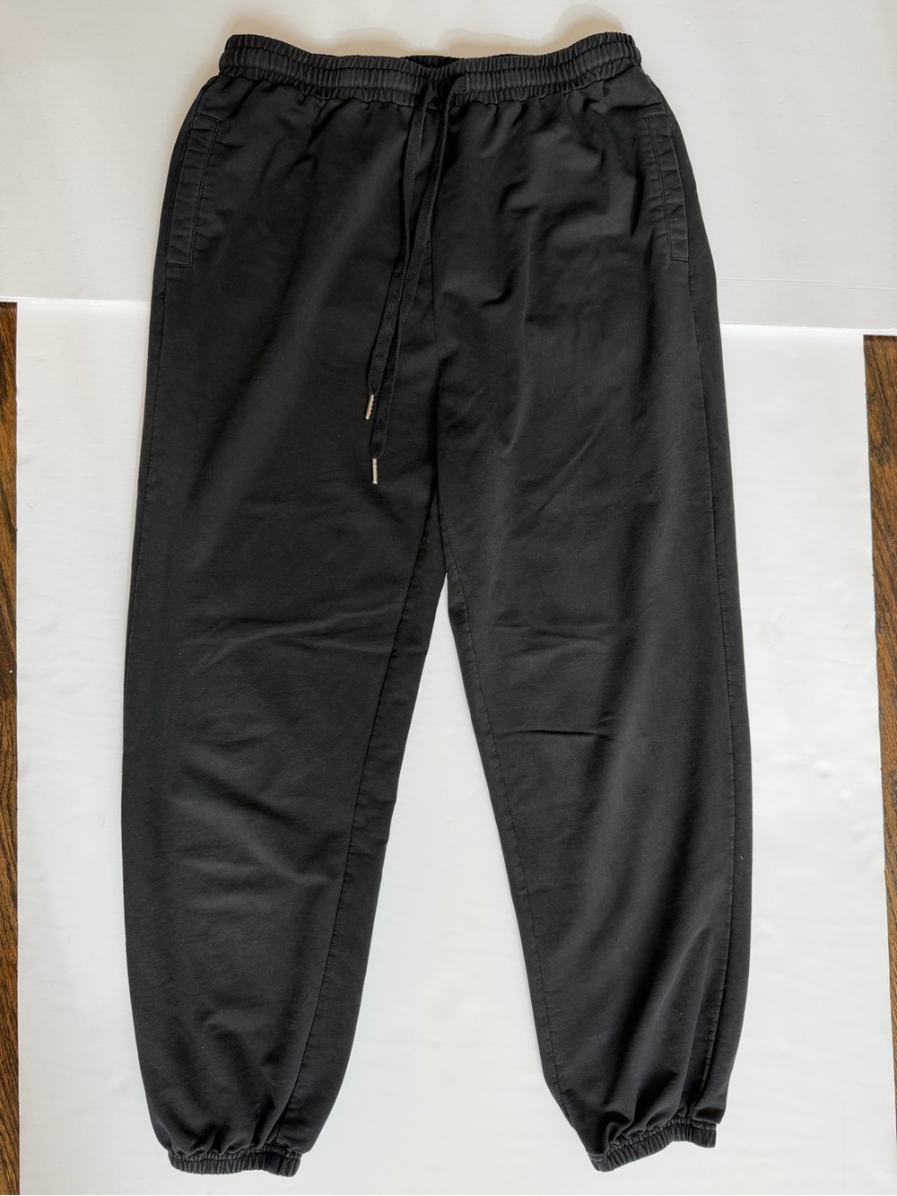 Women's Black Drawstring Lounge Jogger Pants Size L